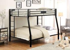 ACME LIMBRA SANDY BLACK FINISH FULL XL/QUEEN BUNK BED