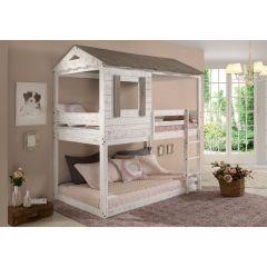 ACME DARLENE RUSTIC WHITE FINISH TWIN/TWIN BUNK BED