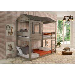 ACME DARLENE RUSTIC GRAY FINISH TWIN/TWIN BUNK BED