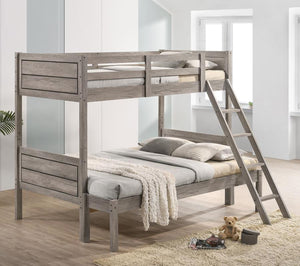 COASTER RYDER WEATHERED TAUPE TWIN/FULL BUNK BED