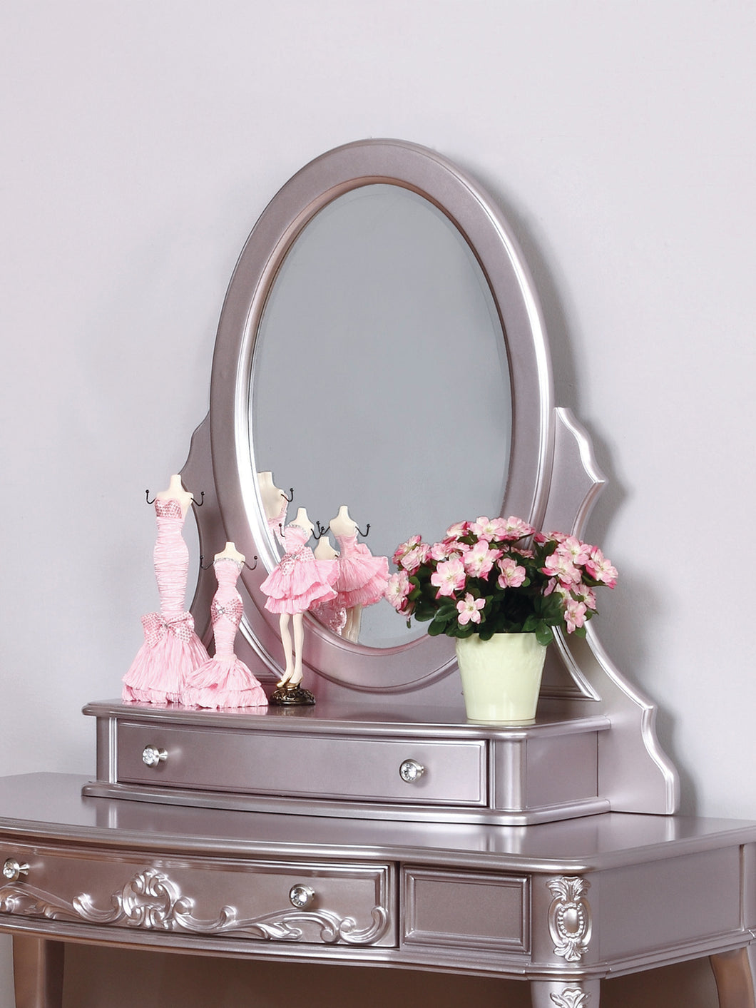 COASTER BEDROOM CAROLINE VANITY MIRROR METALLIC LILAC