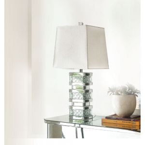 ACME NYSA MIRRORED & FAUX CRYSTALS TABLE LAMP