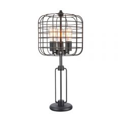 ACME MANUS BLACK FINISH TABLE LAMP