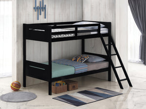 COASTER BEDROOM LITTLETON TWIN/TWIN BUNK BED BLACK