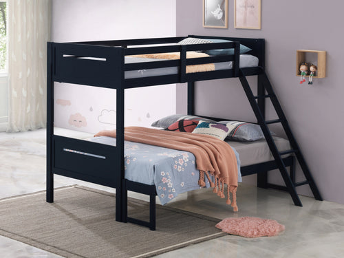 COASTER BEDROOM LITTLETON TWIN/FULL BUNK BED BLUE