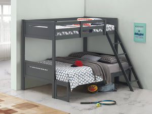 COASTER BEDROOM LITTLETON TWIN/FULL BUNK BED GREY