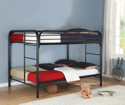 COASTER BEDROOM MORGAN FULL OVER FULL BUNK BED BLACK