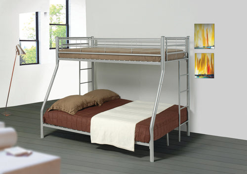 COASTER BEDROOM HAYWARD TWIN OVER FULL BUNK BED SILVER