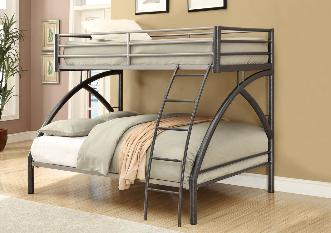 COASTER BEDROOM STEPHAN TWIN OVER FULL BUNK BED GUNMETAL