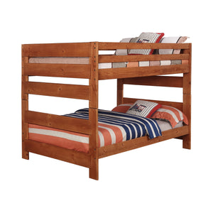 COASTER BEDROOM WRANGLE HILL FULL OVER FULL BUNK BED AMBER WASH