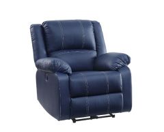 ACME ZURIEL BLUE PU POWER MOTION RECLINER W/USB