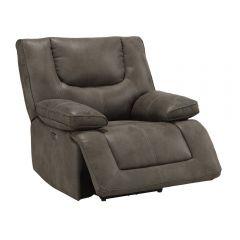 ACME HARUMI GRAY FABRIC POWER MOTION RECLINER W/USB