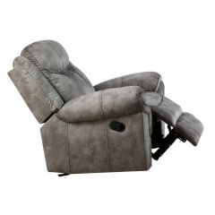 ACME ZUBAIDA TWO TONE GRAY VELVET MOTION GLIDER RECLINER