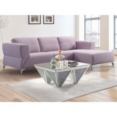 ACME JOSIAH PALE BERRIES FABRIC SECTIONAL SOFA