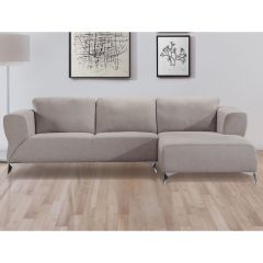 ACME JOSIAH SAND FABRIC SECTIONAL SOFA