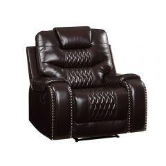 ACME BRAYLON BROWN PU MOTION RECLINER