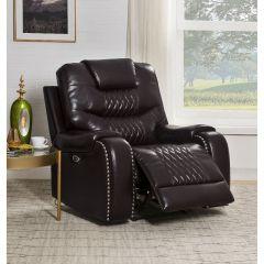 ACME BRAYLON BROWN PU POWER MOTION RECLINER