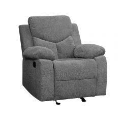 ACME KALEN GRAY CHENILLE MOTION GLIDER RECLINER