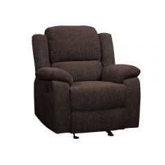 ACME MADDEN BROWN CHENILLE MOTION GLIDER RECLINER