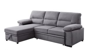 ACME NAZLI GRAY FABRIC SECTIONAL SOFA