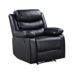 ACME EILBRA BLACK PU POWER MOTION RECLINER