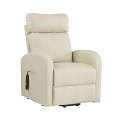 ACME RICARDO BEIGE PU RECLINER W/POWER LIFT