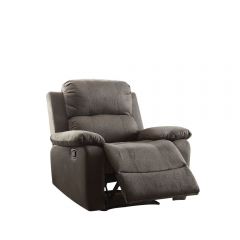 ACME BINA CHARCOAL POLISHED MICROFIBER MOTION RECLINER