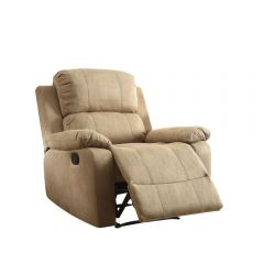 ACME BINA LIGHT BROWN POLISHED MICROFIBER MOTION RECLINER