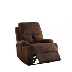 ACME ROSIA CHOCOLATE VELVET MOTION RECLINER