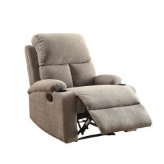 ACME ROSIA GRAY VELVET MOTION RECLINER