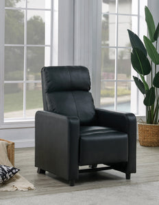 COASTER LIVING-ROOM TOOHEY HOME THEATER PUSH BACK RECLINER BLACK