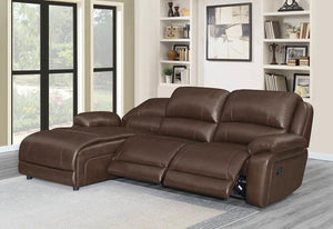 COASTER LIVING-ROOM 3 PC MOTION SECTIONAL CHESTNUT BOX 2 OF 6