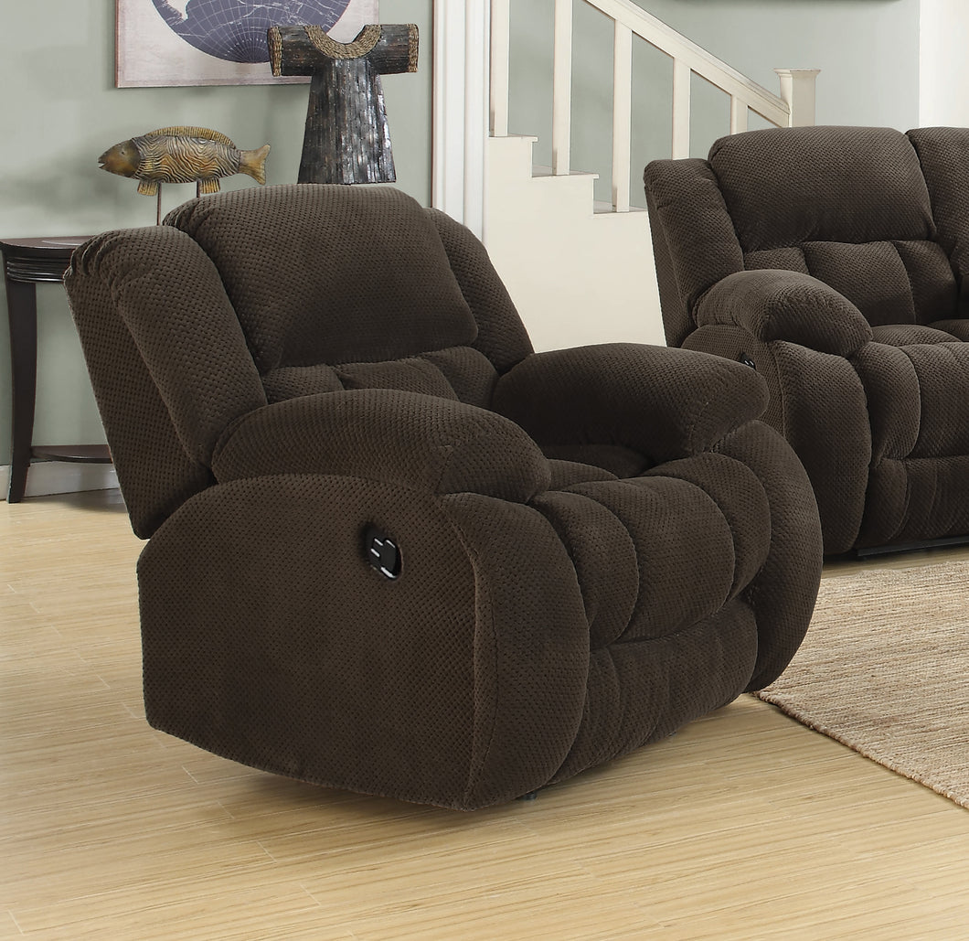 COASTER LIVING-ROOM GLIDER RECLINER (CHOCOLATE)