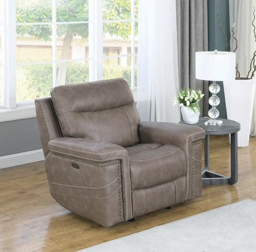 COASTER LIVING-ROOM WIXOM POWER^2 GLIDER RECLINER TAUPE