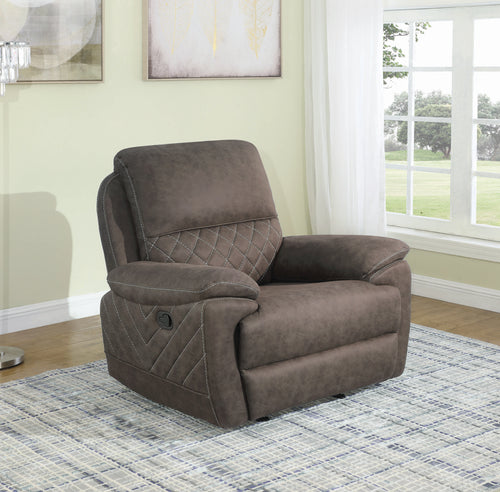 COASTER LIVING-ROOM VARIEL GLIDER RECLINER TAUPE