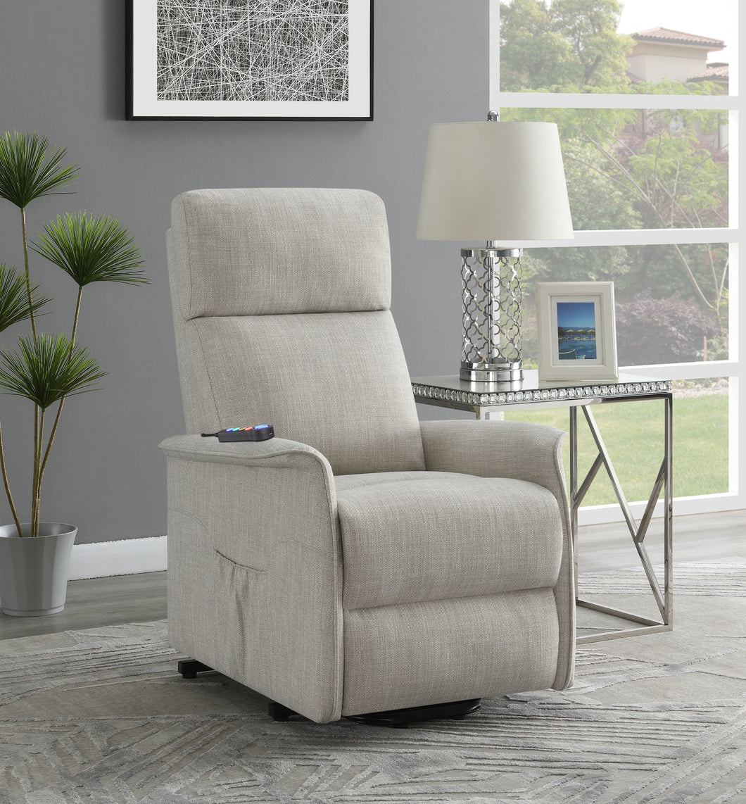 COASTER LIVING-ROOM POWER LIFT RECLINER WITH WIRED REMOTE BEIGE