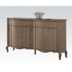 ACME CHELMSFORD ANTIQUE TAUPE FINISH SERVER