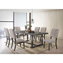 ACME BERNARD WEATHERED OAK FINSIH DINING TABLE