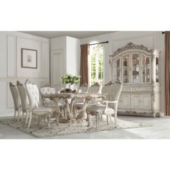 ACME GORSEDD ANTIQUE WHITE FINISH DINING TABLE