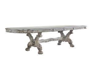 ACME DRESDEN VINTAGE BONE WHITE FINISH DINING TABLE