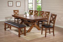 ACME APOLLO WALNUT FINISH DINING TABLE