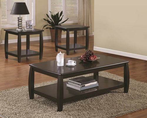 COASTER OCCASIONAL ESPRESSO COFFEE TABLE SET (3 PC)