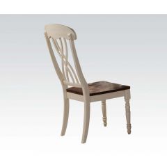 ACME DYLAN BUTTERMILK & OAK FINISH SIDE CHAIR (SET-2)