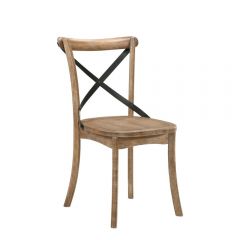 ACME KENDRIC RUSTIC OAK FINISH SIDE CHAIR (SET-2)