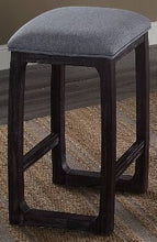 Load image into Gallery viewer, ACME RAZO FABRIC &amp; WEATHERED ESPRESSO FINISH COUNTER HEIGHT STOOL (1PC)