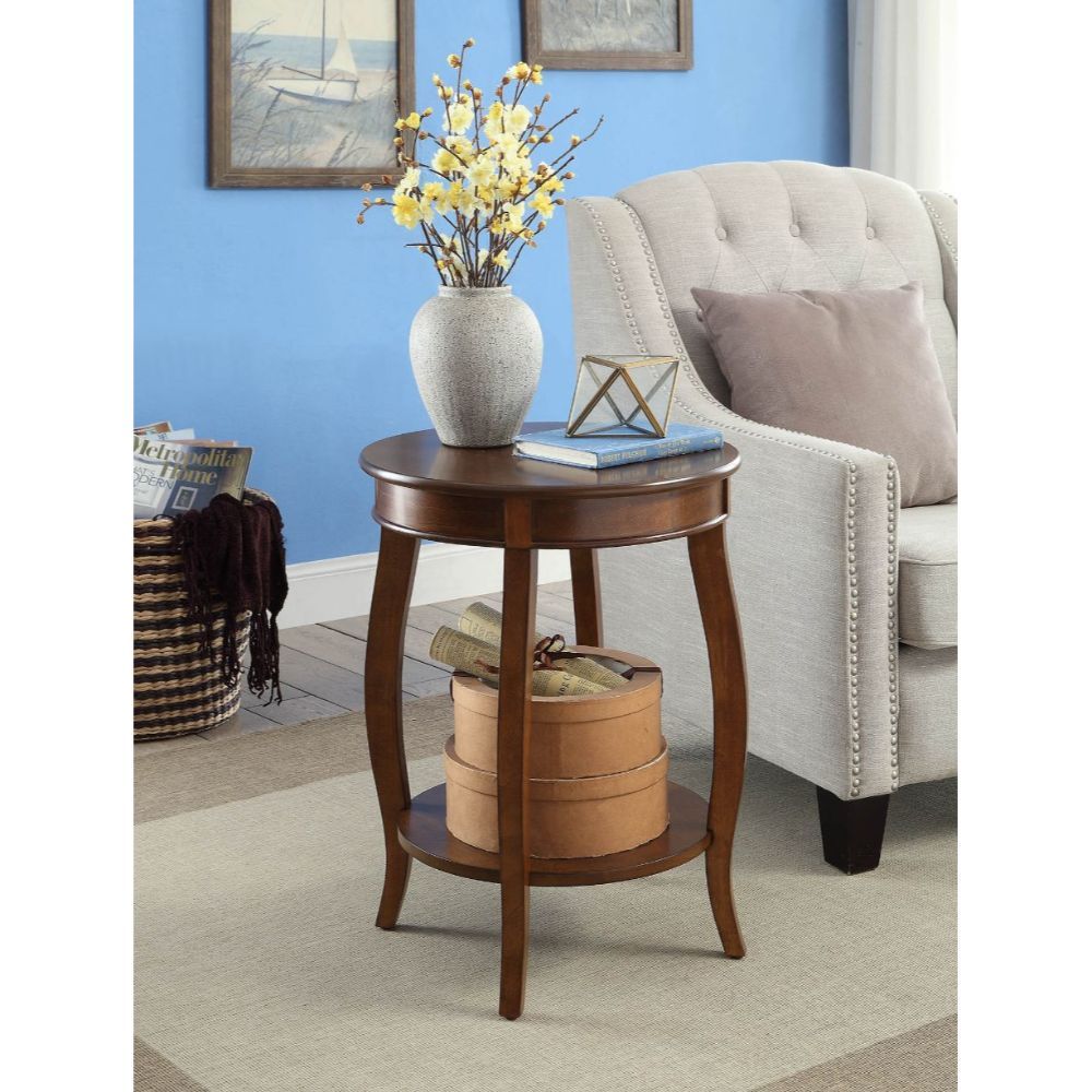 ACME ABERTA WALNUT FINISH ACCENT TABLE