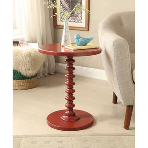 ACME ACTON RED ACCENT TABLE