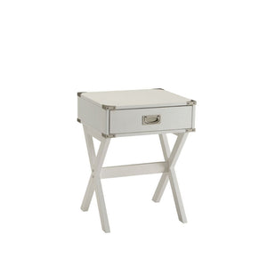 ACME BABS WHITE FINISH ACCENT TABLE