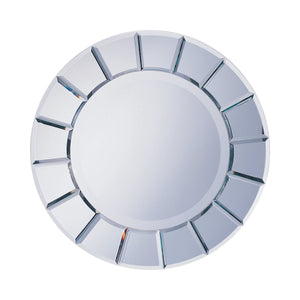 COASTER OFFICE-ACCESSORY ROUND SUN-SHAPED MIRROR SILVER