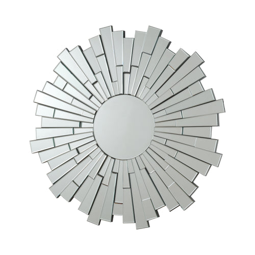 COASTER OFFICE-ACCESSORY SUNBURST CIRCULAR MIRROR SILVER